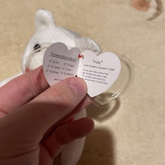 Tay Beanie Baby Truly - I Love You - Picture 3 of 3